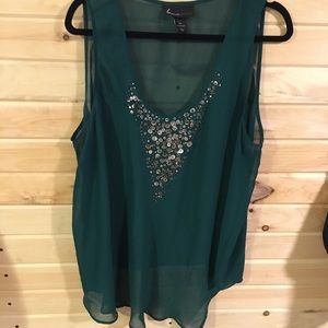 Lane Bryant Jeweled Tank Top
